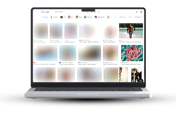 Image and video blur laptop